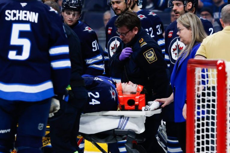 NHL defenseman taken to hospital after scary crash into boards